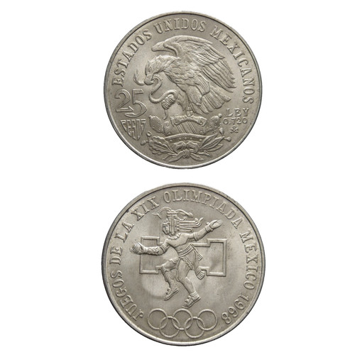 Messico pesos 1968 - messico,