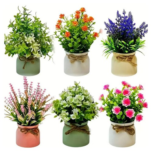 Set pezzi fiori finti in - set,