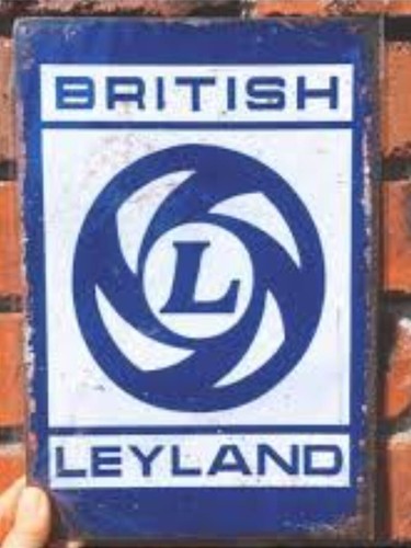 Targa british leyland stampa