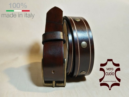 Cintura pelle cuoio con - pelle,
