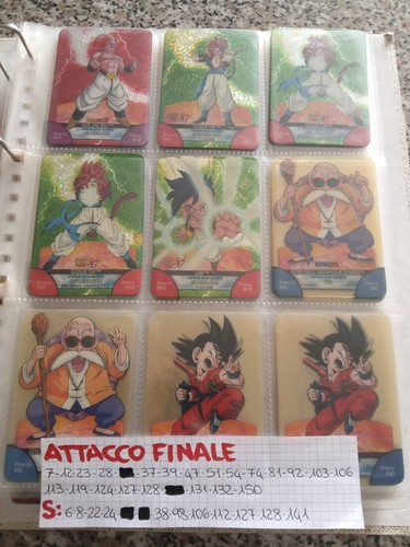 Lamincards dragonball attacco - lamincards,