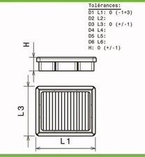 Filtro aria verde per Honda