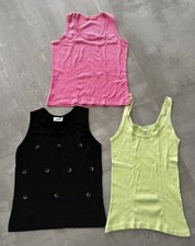 Set tre canottiere nero rosa