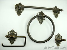 Set da bagno ottone brunito in