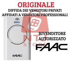 Telecomando ORIGINALE FAAC XT2 XT4 433 868 SLH LR master bianco