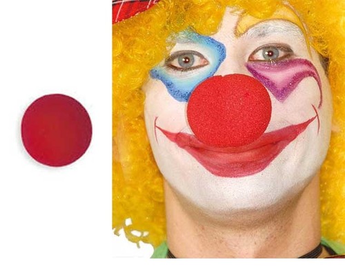 Naso rosso clown pagliaccio - rosso,