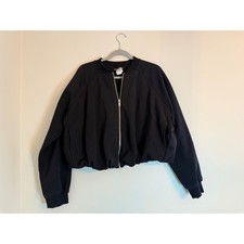 Bomber Zara nero oversize con