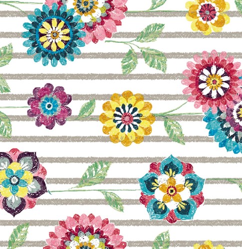 Tela cerata tovaglia fiori - cerata,