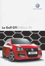 Catalogue Brochure VW Golf GTI