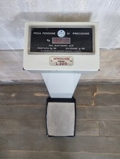 Bilancia Medica Vintage Pesa Persone Funzionante Con 200 Lire Per Farmacia
