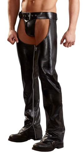 Pantaloni neri lucidi uomo - pantaloni,