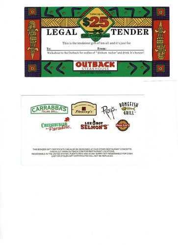 Buoni regalo outback - regalo,