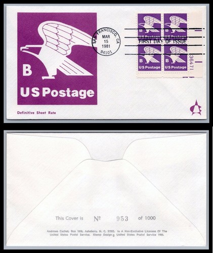 Fdc 1818 tasso b - 1818, "b"