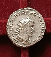 Denario Con Certificato- Treboniano Gallo (251-253 d.c.)- Impero Romano