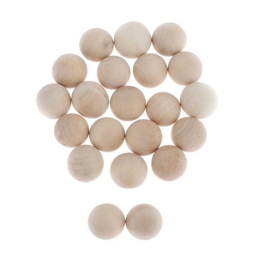20x 20mm palline legno - 20mm, di