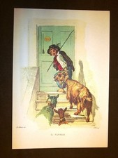 Capraio allevatore capre Usi costumi di Napoli Francesco de Bourcard Anastatica