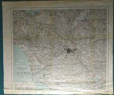 Antica carta Dintorni Roma