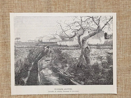 Giornata piovosa quadro - quadro, di