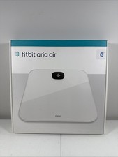 Fitbit Aria Air Bluetooth Digital Body Weight e BMI Smart Scale, Bianco NUOVO