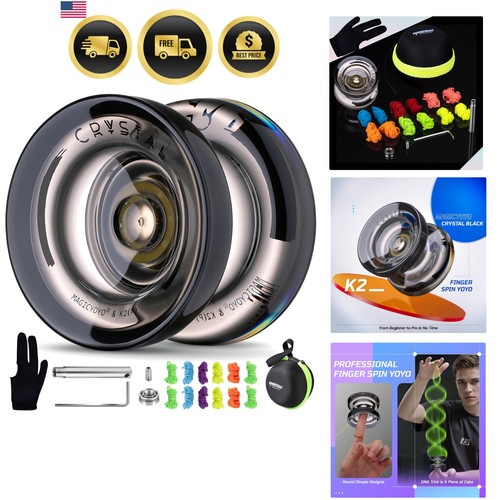 Crystal black yoyo - crystal,