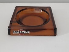 POSACENERE MARTINI- VETRO MARRONE- VINTAGE