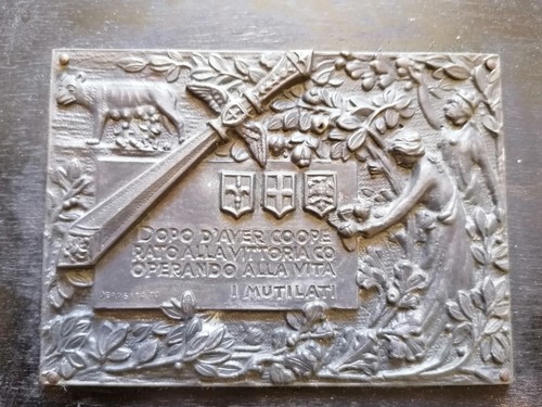 Targa commemorativa mutilati - targa,