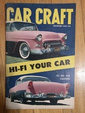 Rivista Artigianale Auto Dicembre 1955 Hi-Fi Your Car 55 Bel Air Personalizzata Hot Rods Vintage