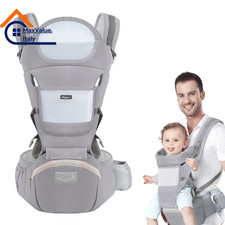 Marsupio Ergonomico Neonato Multifunzione Sgabello Porta Bebè Regolabile