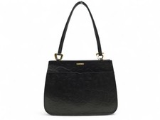 BORSA VINTAGE YVES SAINT LAURENT PORTA A SPALLA IN PELLE SEME NERO BORSA A MANO