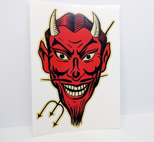 Decalcomania red devil - devil, 50