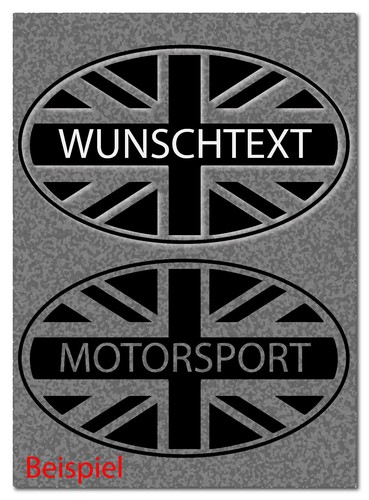 Union jack adesivi con testo - 2,