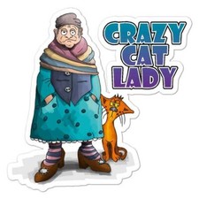 Crazy Cat Lady Sticker Decal