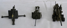 BELLISSIMI VECCHI MODELLINI MILITARI DI 3 CANNONI MOBILI