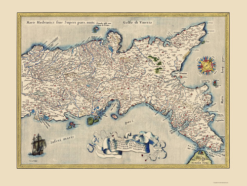 Mappa storica regione - mappa,