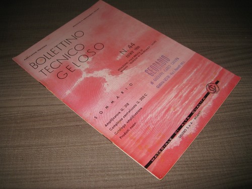 Bollettino tecnico geloso - bollettino, n°