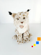 Peluche/Doudou Réaliste Lynx Tacheté Beige Blanc Noir 30x20cm - Ushuaïa 2011 TF1