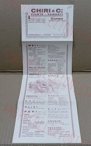 Cartolina pubblicitaria chiri - cartolina,