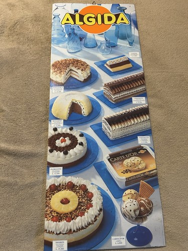 Tabella gelati algida - tabella,