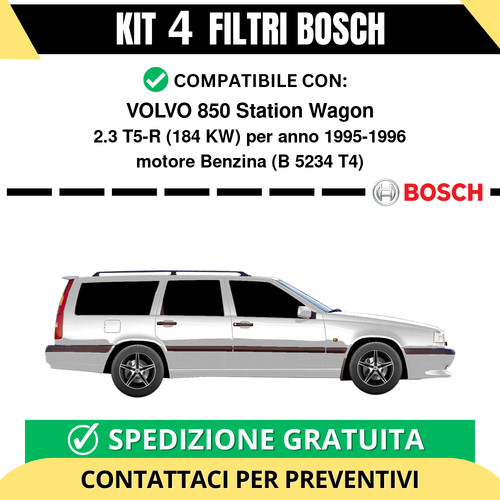 Kit bosch filtri tagliando - filtri,