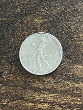 1993 Italia 50 Liras Coin