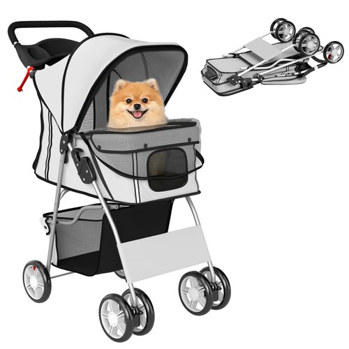 Passeggino per cani pieghevole - passeggino,