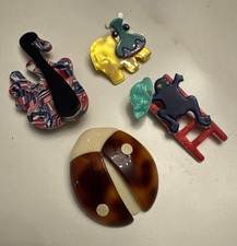 Lea Stein Set di 4 spille