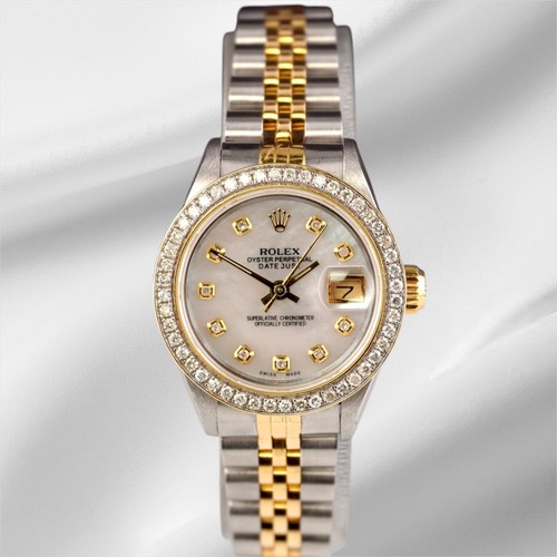 Rolex donna datejust 26mm - donna, 18k