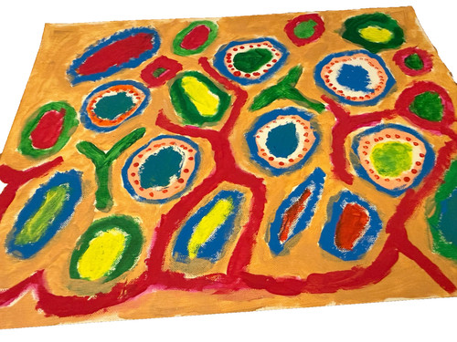 Quadro dipinto mano tempera - quadro,