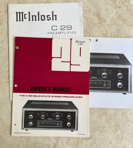 Mcintosh c29 preamplificatore - mcintosh,