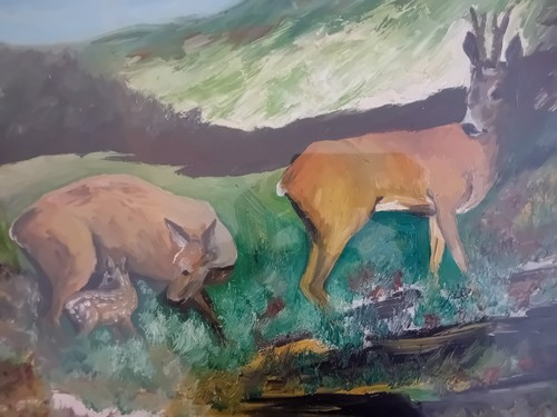 Dipinto olio tela 40x60 - tela,