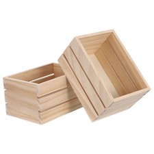  2 Pcs Casse Di Legno Non