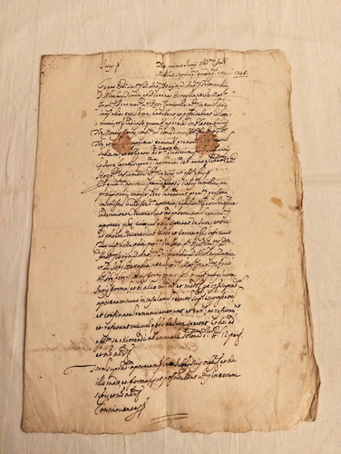 Manoscritto antico anno 1748 - antico,