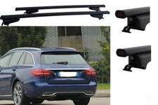 Barre Portatutto Acciaio Mercedes Classe C Sw W205 anno 2017 Con Rails Chiusi