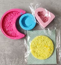 Lotto stampi  effetto geode e legno per resina